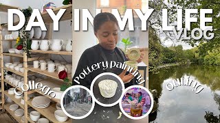 DAY IN MY LIFE VLOG | Pottery Painting, College Assignments & More