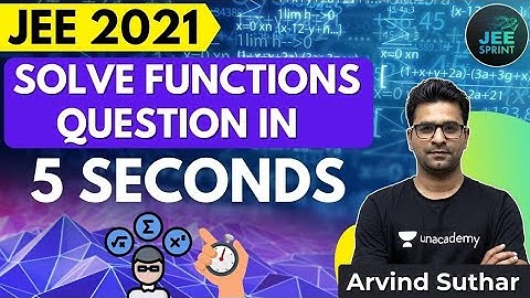 JEE 2021: Solve Functions question in 5 seconds | JEE Sprint | Arvind Suthar #shorts