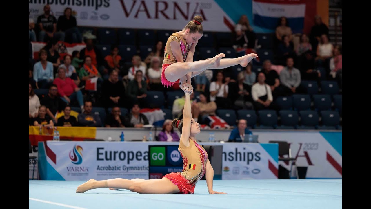 2023 EK ACRO BULGARIJE (Varna) - Zoë Van Doorne en Lieke De Graeve - WP 13-19 BELGIUM - BALANCE