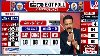 TV9 Discussion On Lok Sabha Election Exit Poll Results 2024 | ಮೆಗಾ ಎಕ್ಸಿಟ್ ಪೋಲ್ | Part 5