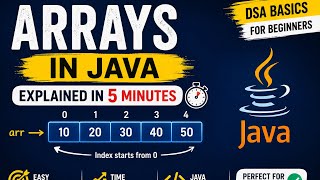 Arrays in Java Explained in 5 Minutes | DSA Basics for Beginners