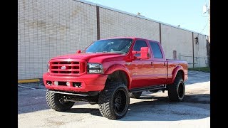 2004 Ford F250 BIG RED TONKA! Powerstroke turbo diesel cold start for SALE 816 Diesel