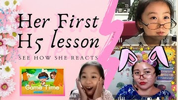 HER ADORABLE REACTION OF HER FIRST H5 LESSON | 51TALK | TEACHER CHESIL