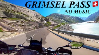 Grimsel Pass In Switzerland, Горный Перевал Гримзель В Швейцарии, Grimselpass Honda NC750X, No Music