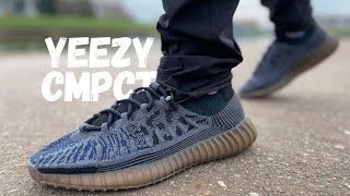 silencio Distraer Comida sana How Did They Do This?! Yeezy 350 CMPCT Slate Blue Review & On Foot - YouTube