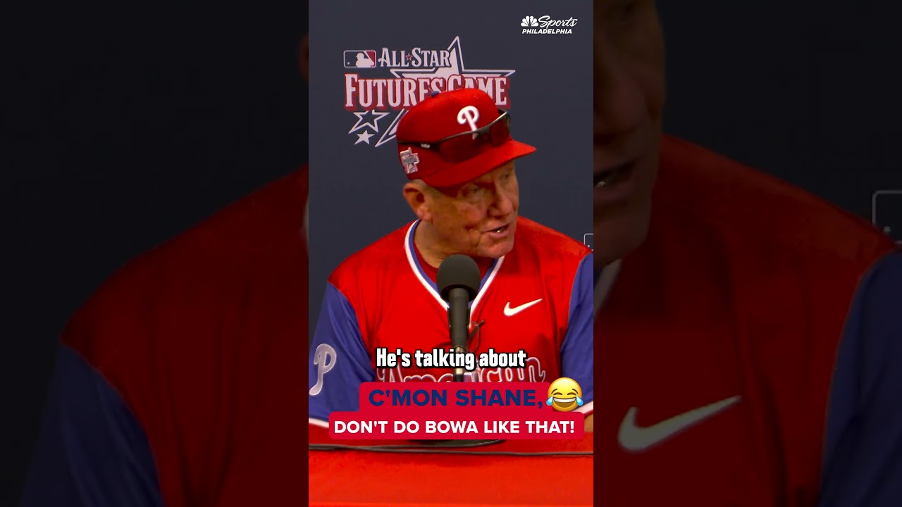 Shane Victorino and Larry Bowa on the mic will ALWAYS produce some laughs 😂