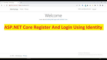 ASP.NET Core Identity Register and Login