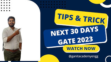 How to CRACK GATE EXAM in 30 Days | Last Minute Tips and Strategy | Last 1 month GATE exam strategy