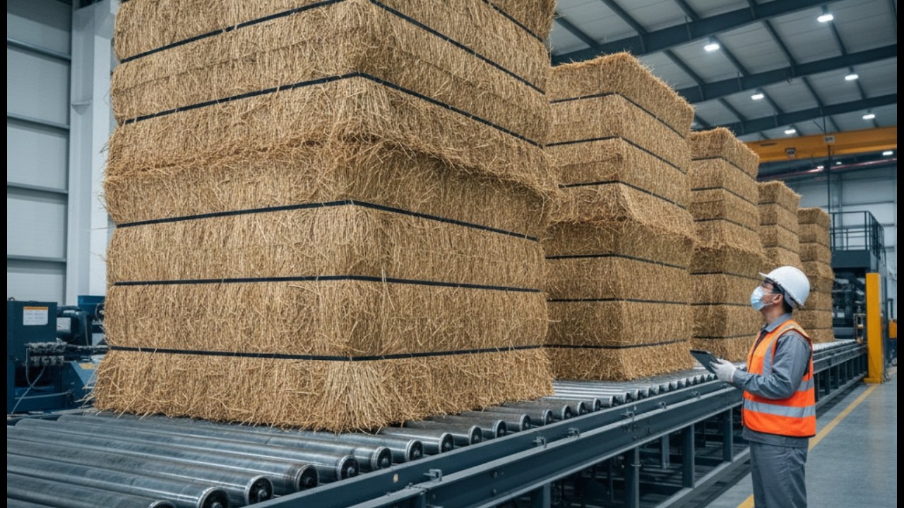From Farm Waste to Strong Building Boards?! 🌾 Inside the High-Tech Rice ...