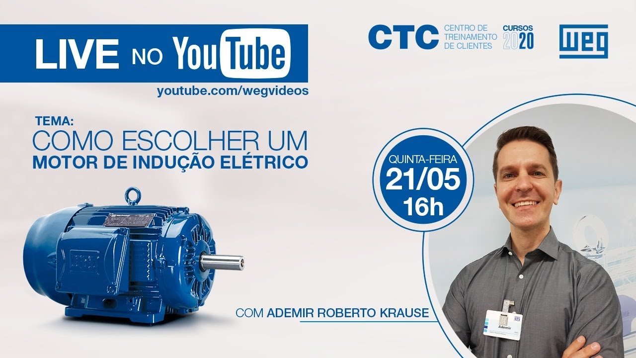 WEG - Como escolher um motor de indução elétrico (Live)