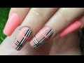 How to do tartan nails | apres gel x nail design | #watchmework #apresgelxnails