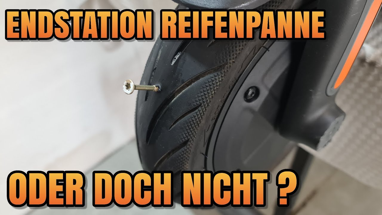 Reifenpanne unterwegs reparieren bei Tubeless Reifen E-Scooter