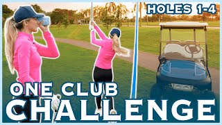 One Club Challenge | Amateur Hour Golf | Holes 1-4