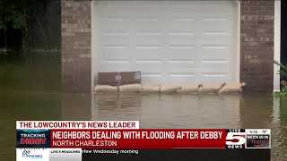 VIDEO: North Charleston neighbors deals with flooding from Tropical Storm Debby