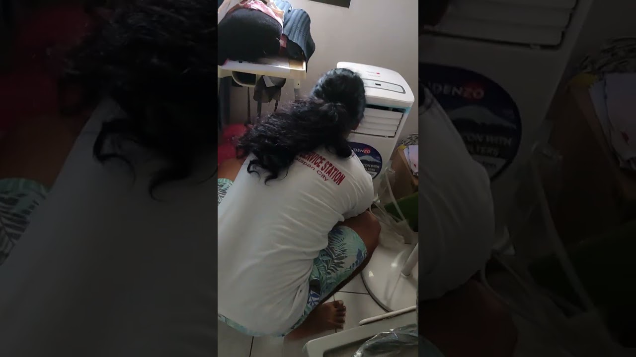 UNBOXING, INSTALLATION AND TESTING Fujidenzo PAC 150 AIG Portable Aircon 🫰 from shopee 🫰(4)