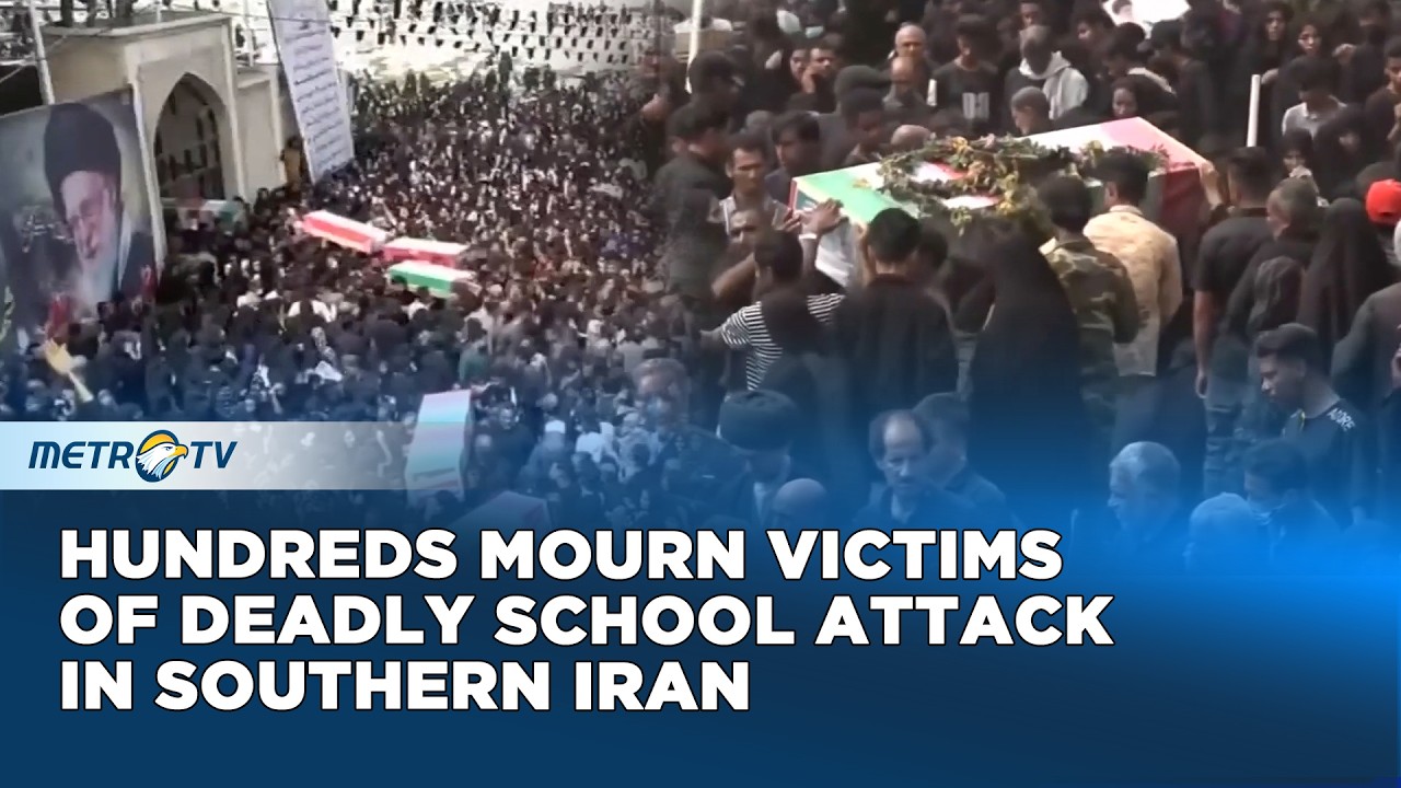 Mass Funeral Held in Minab for Victims of School Attack in Iran