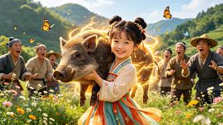 [FULL ENGSUB] A seven year old girl can actually lift a wild boar with one hand?! screenshot 2