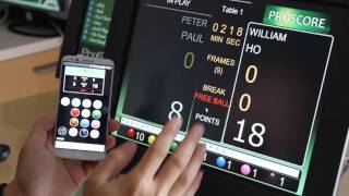 Wireless Scoring and Menu Navigation with Android Phone ProScore Snooker Billiards Scoreboard screenshot 5