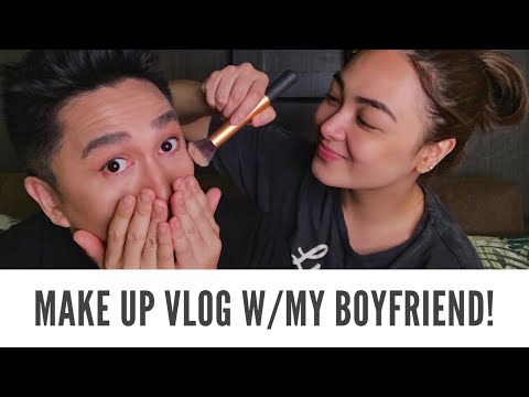 I CONVINCED MY BOYFRIEND TO DO A MAKE UP VLOG! | Meg Imperial | Vlog #4