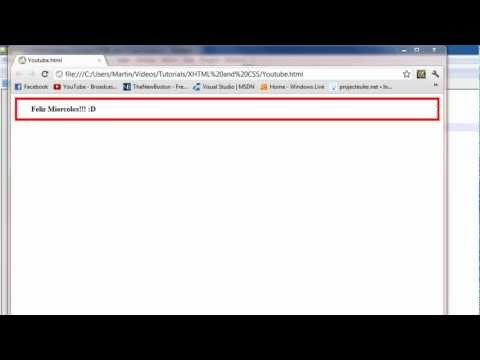 Tutorial de XHTML y CSS -38- Margen