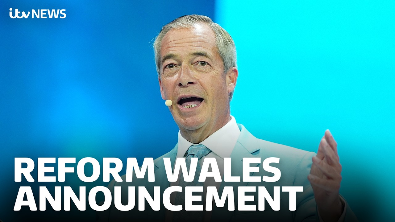 Watch LIVE: Nigel Farage announces new leader of Reform UK Wales