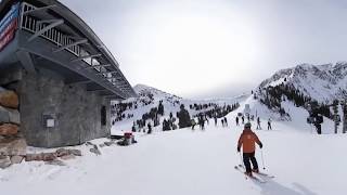 Ski Utah in Virtual Reality - Alta Ski Area, 2019-01-05, Julie/Heather