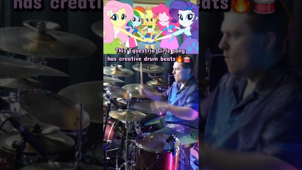 This EQG song has great drum parts 🐴🥁 #shorts #equestriagirls #mlp