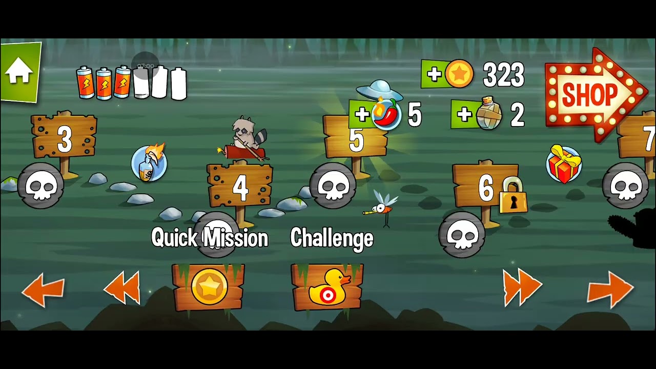 Playing a new game swamp attack