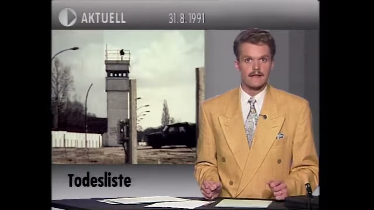 DFF Aktuell 31.08.1991 – Mehr Todesopfer durch DDR-Schießbefehl