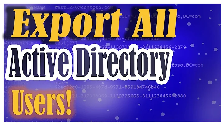 Export all users from Active Directory Domain - Windows Server  2012 / 2016