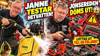 JANNE TRIES OUT THE HOT WATER WASHER! 😱 JONSERED CS 2234 DEEMED BEYOND REPAIR
