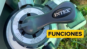 FUNCIONES DEPURADORA Intex. ¿Sabes para que sirve cada una? 🤽‍♀️🚿💧