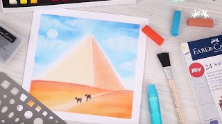 Pyramid with Soft Pastels | Nagomi Art | Faber-Castell screenshot 5