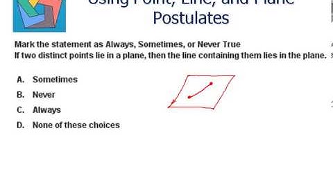 Using Point, Line, and Plane Postulates