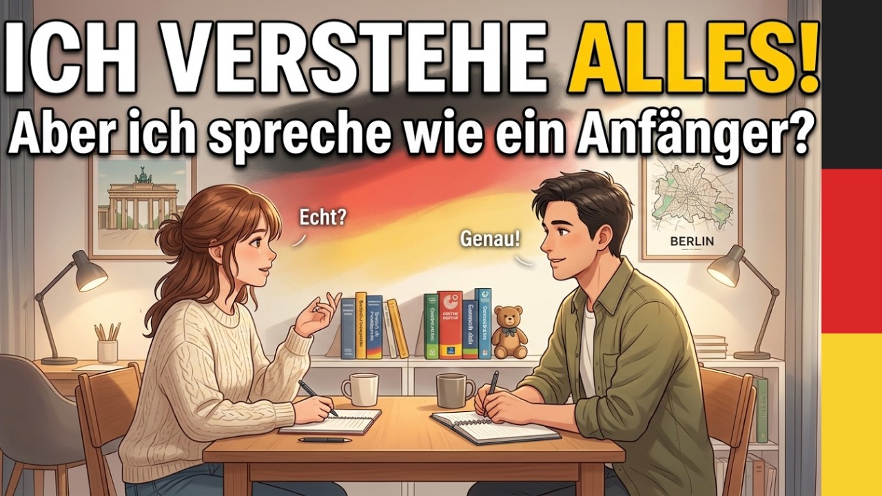 Deutsch üben Podcast: Deutsch fließend verstehen, aber wie ein Anfänger sprechen