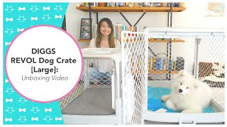 Diggs Revol Dog Crate [Large]: Unboxing Video