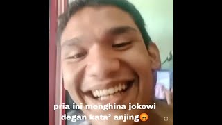 viral. pria ini hina presiden jokowi degan kata² anjing😡