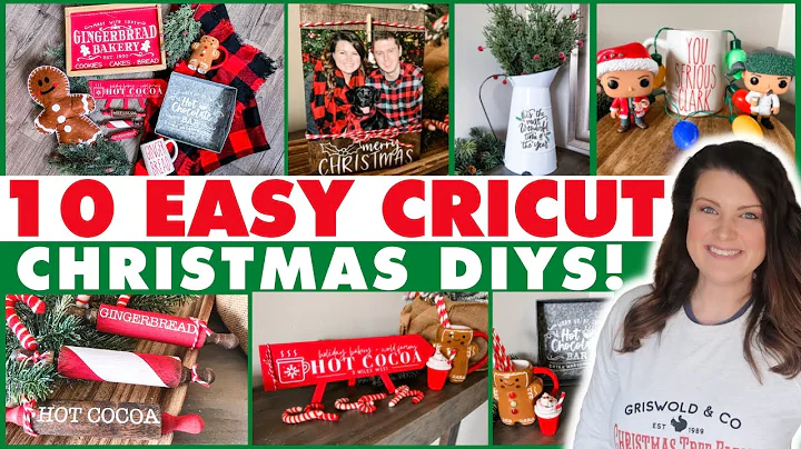 10 EASY Christmas Cricut Decor DIYs  Beginner Cric...