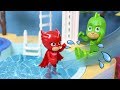 ⚡ PJ MASKS ⚡ Buhita, Gatuno y Gekko van al parque acuático | Heroes en Pijama Juguetes Español