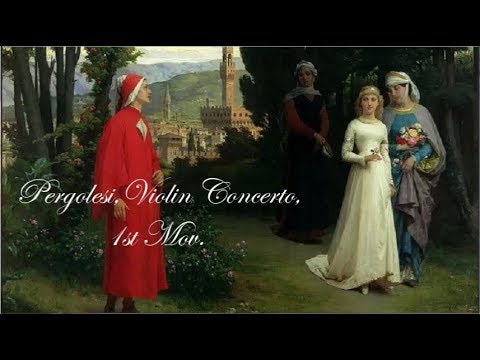 Pergolesi, Violin Concerto, 1st Mov. (Allegro), Pina Carmirelli