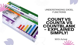 COUNT vs COUNTA vs COUNTBLANK