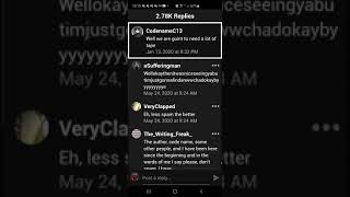 Wattpad Comment section