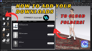How to download an asset & access them directly from the CLO3D library.