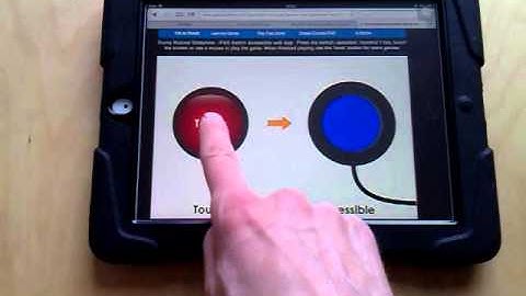 Switch access games - web apps on specialbites. Cause and effect switch training for the iPad.