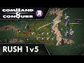 CampC Tiberian Dawn OpenRA Me vs 5 AI Rush War CampC Tiberian Dawn OpenRA Me vs 5 AI Rush War