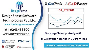 GeoTools, Drawing Cleanup, Analyze and fix Z elevation trends in 3D polylines | GeoTools Tutorials