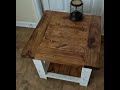 Build a farmhouse end table short version of diy project