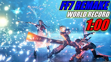 【FF7R】| SpeedRun World Record ▰ Top Secrets in 1 Minute 【Final Fantasy 7 Remake】