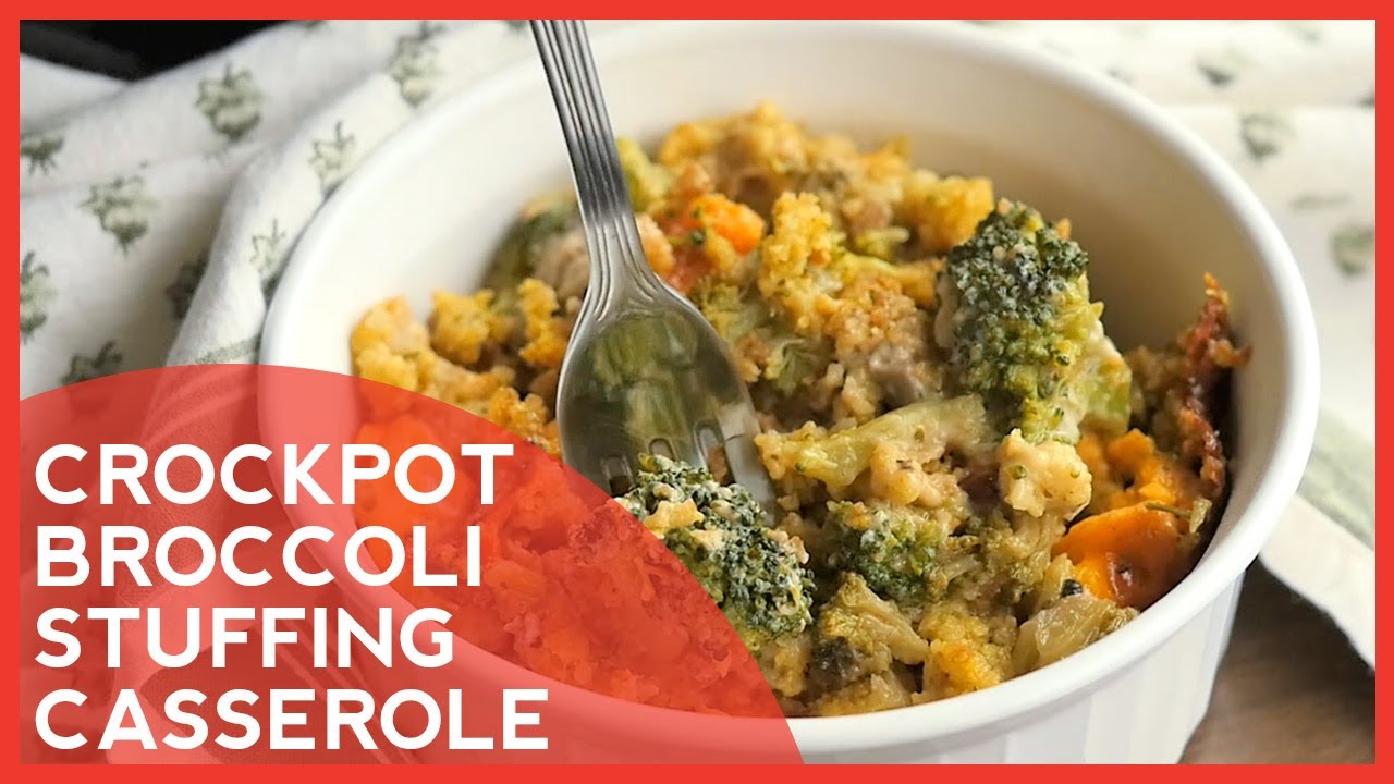 How To Make Crock Pot Broccoli Stuffing Casserole Youtube