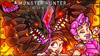 REMEMBER THIS INSANITY - Pro and Noob VS Return to Monster Hunter World! (2x Tempered Bazelgeuse)